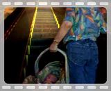 Jimmy's first escalator ride